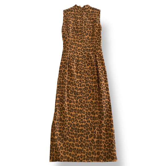 David Warren Vintage Y2K Cheetah Print Sleeveless Maxi Long Formal Dress Size 12 - Picture 6 of 11